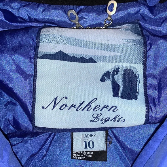 Obermeyer northern lights thermolite size 10 purple periwinkle ski coat Davos - Picture 3 of 15